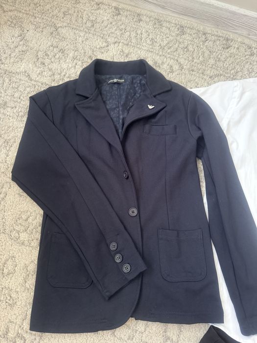 Піджак штани сорочка жилетка шкільний одяг 146 ріст