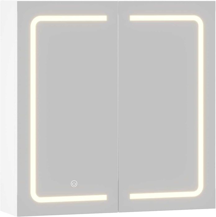 Nowa szafka z lustrem / łazienkowa / półeczka / LED / 65x65x17 / W101!