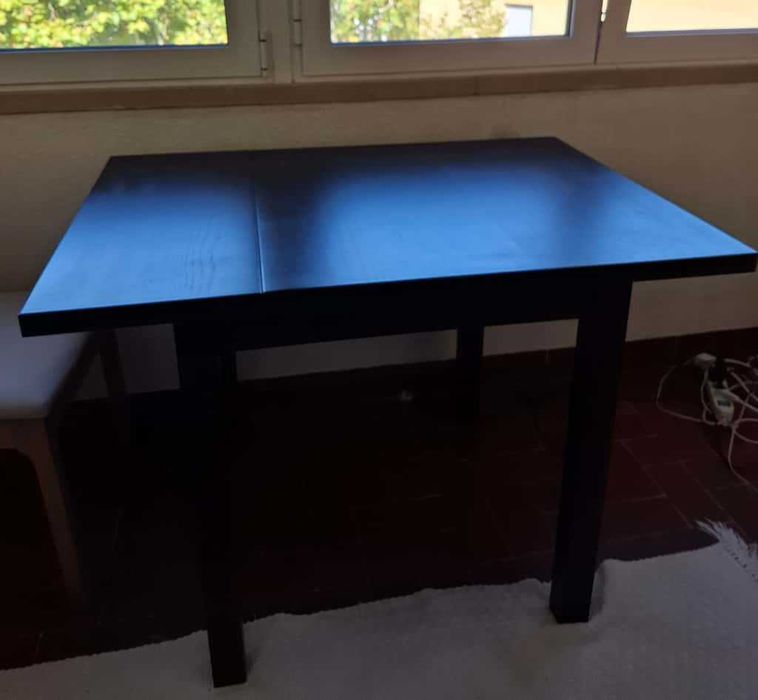 BLACK WEEK - NORDVIKEN - Mesa de abas rebatíveis, preto