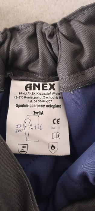 Spodnie robocze ocieplane trudnopalne antyelektrostatyczne