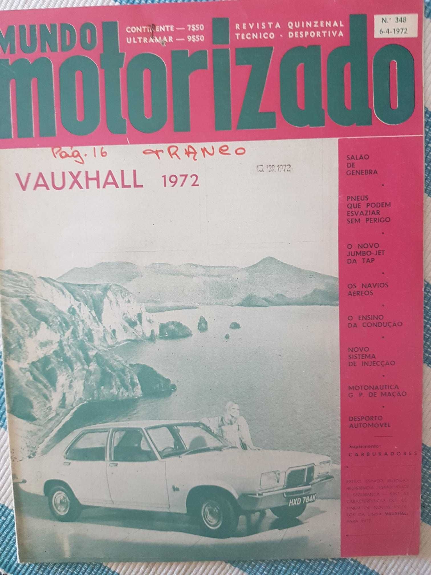 Revista Mundo Motorizado Nº348 (Ano:1972)