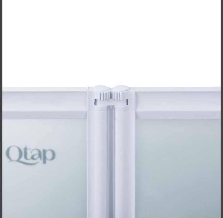 Шторка для ванни скляна складна Q-TAP, Шторка для ванной
