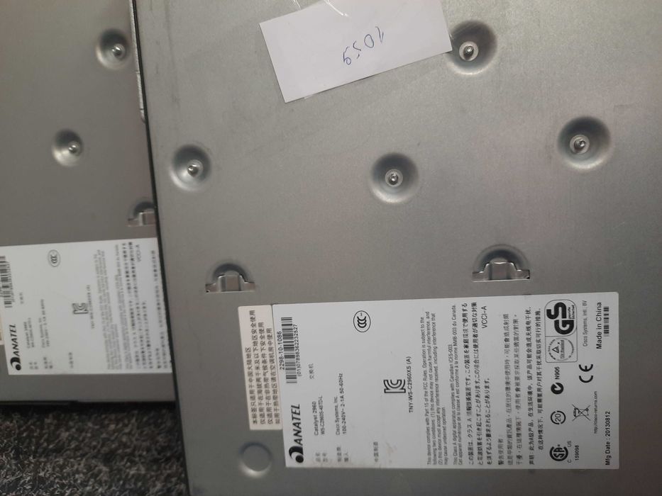 комутатор Catalyst 2960S 48 GigE, 2 x 10G SFP+ LAN Base