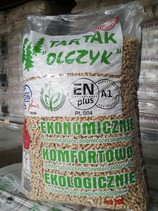 Pellet Olczyk oryginalny, certyfikowany, worki 15 kg - MOŻLIWA DOSTAWA