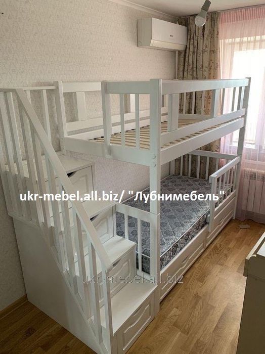 Двухъярусная деревянная кровать Анта, двоярусне (двоповерхове)ліжко