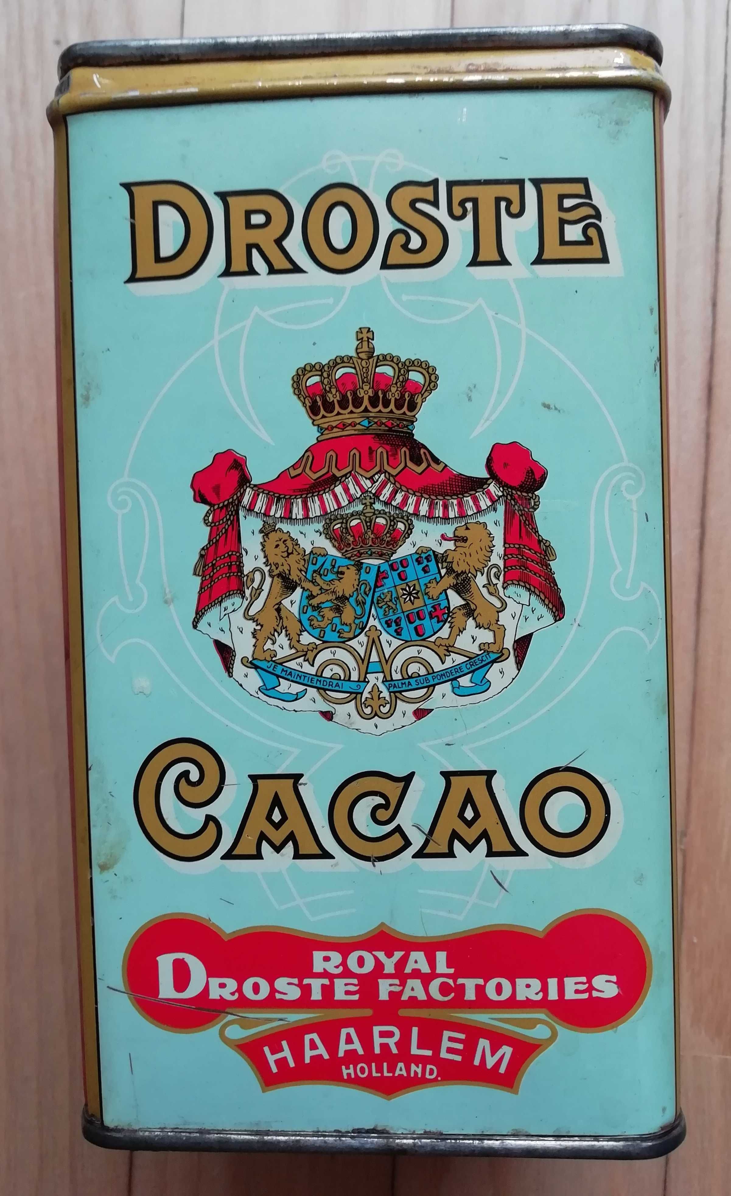 DROSTE CACAO VINTAGE 1 funt = 453 gramy stara puszka po kakao