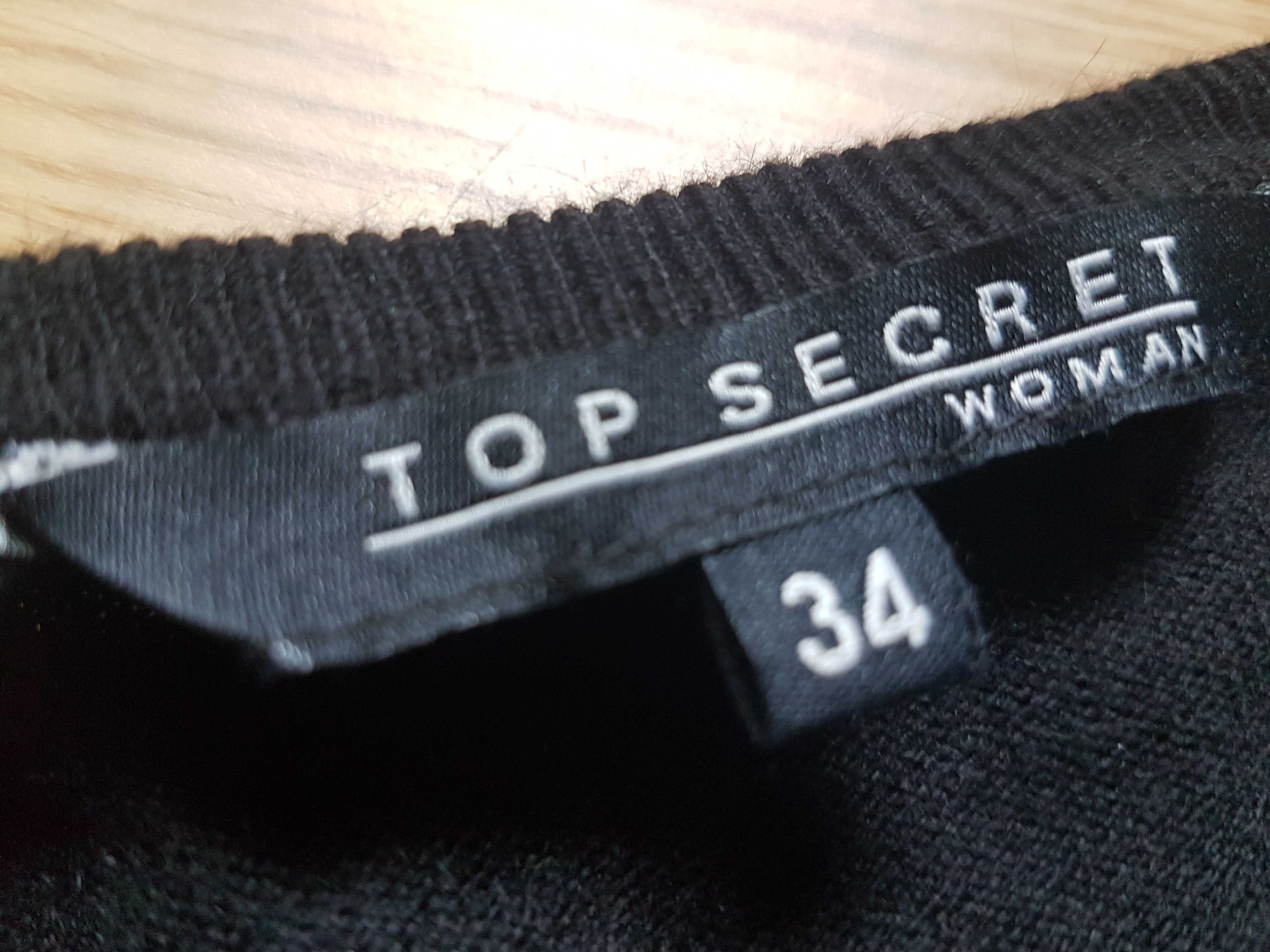 czarny sweter rozpinany, Top Secret