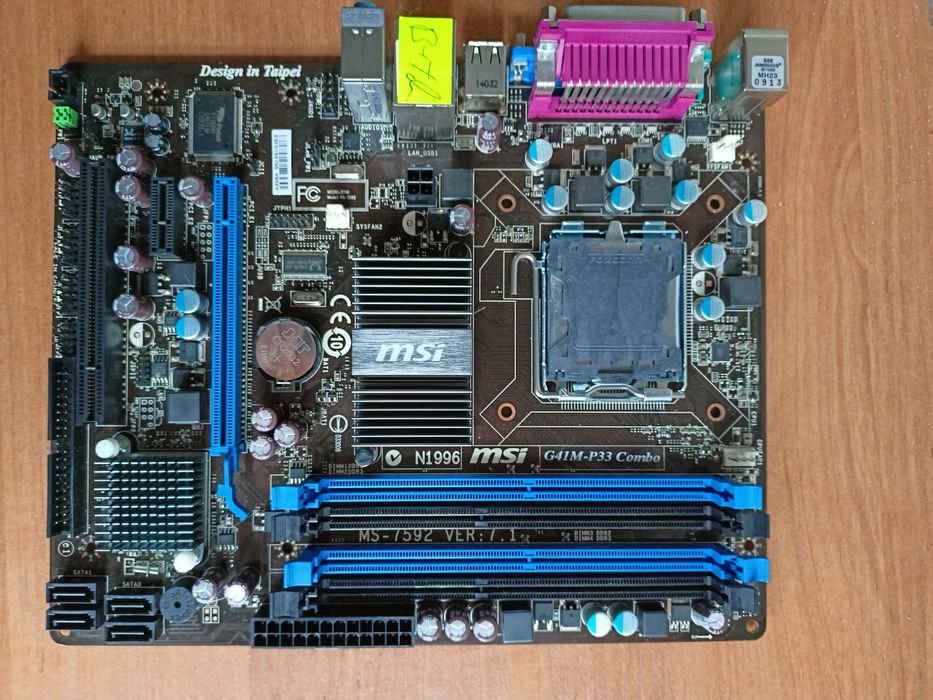 Płyta główna MSI G41M-P33 Combo, socket 775, DDR2, DDR3 - SPRAWNA