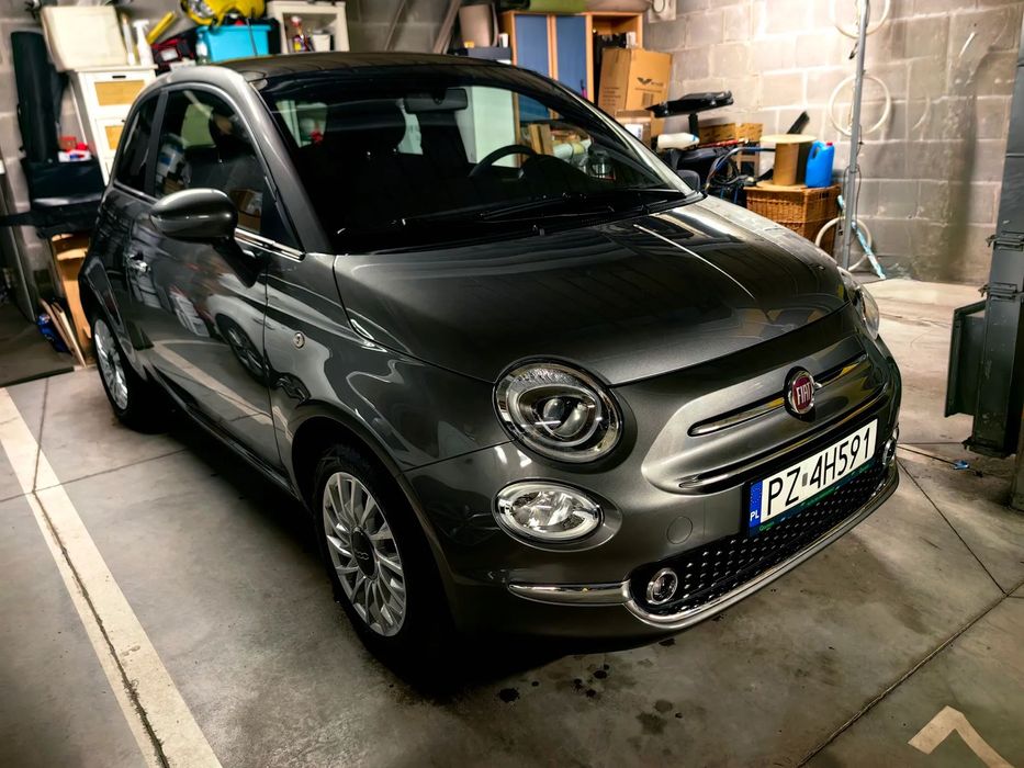 Fiat 500 Hybrid JAK NOWY 4900km przebieg, bezwypadkowy, panorama, tempomat