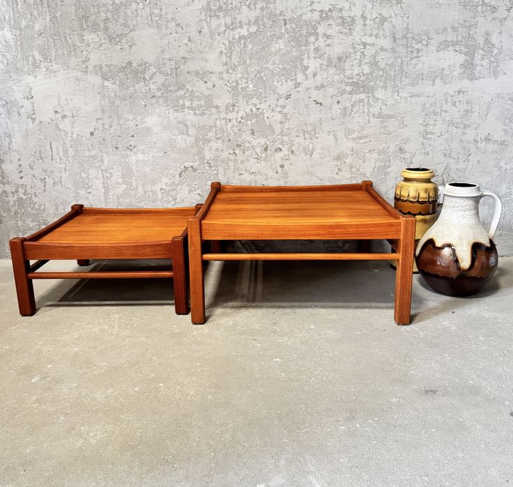 Duński stolik tekowy vintage niska ława tekowa teak
