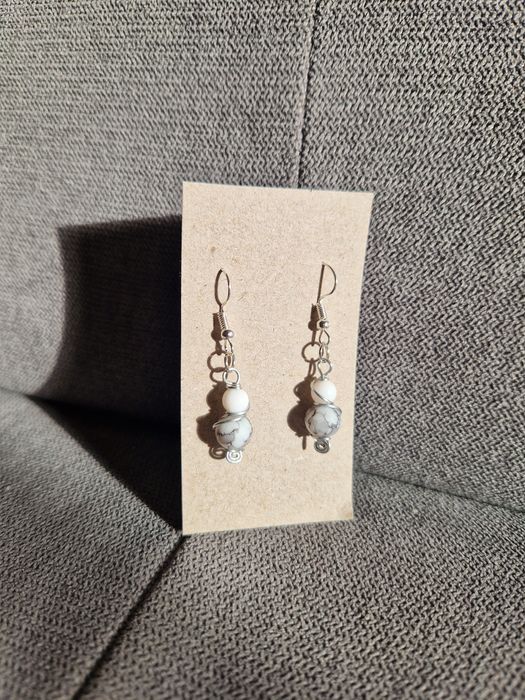 Ręcznie wykonane kolczyki wiszące handmade