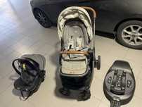 Carrinho de bebé com babycock e base giratória isofix norma R129