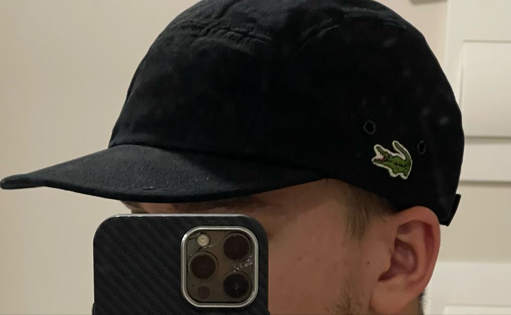 Кепка 5 панельная Lacoste Мужская черная