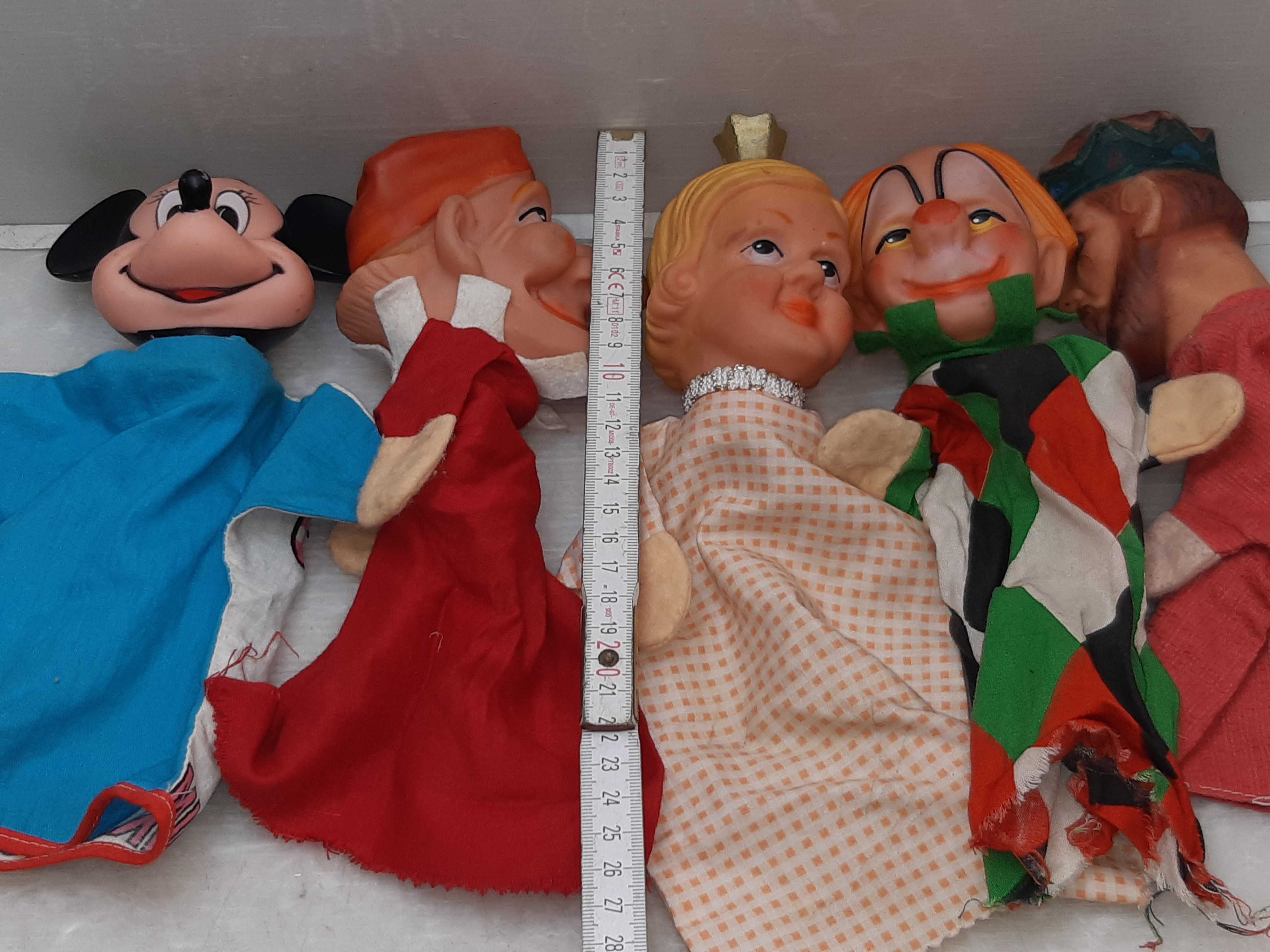lalki pacynki gumowe Mickey postacie Walt Disney 5szt