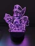 Psi patrol lampka led 3d iluzja