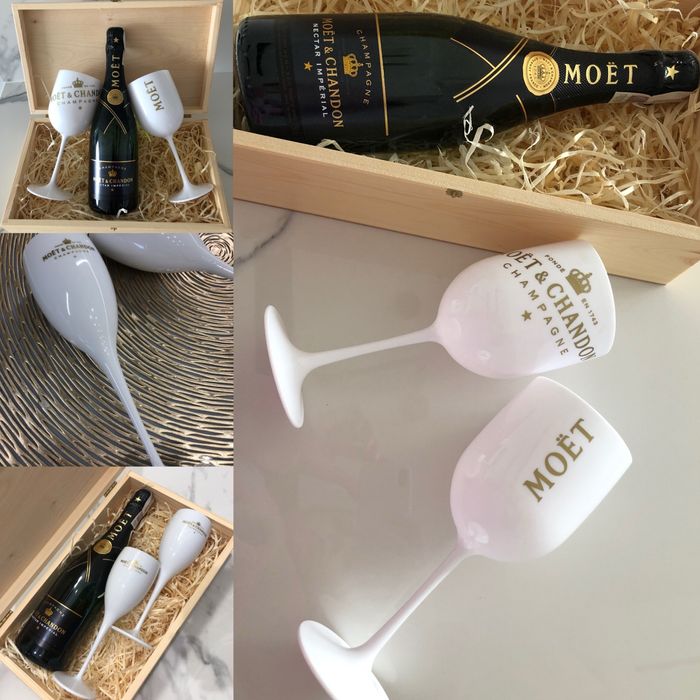 Piękne kieliszki Moët Chandon