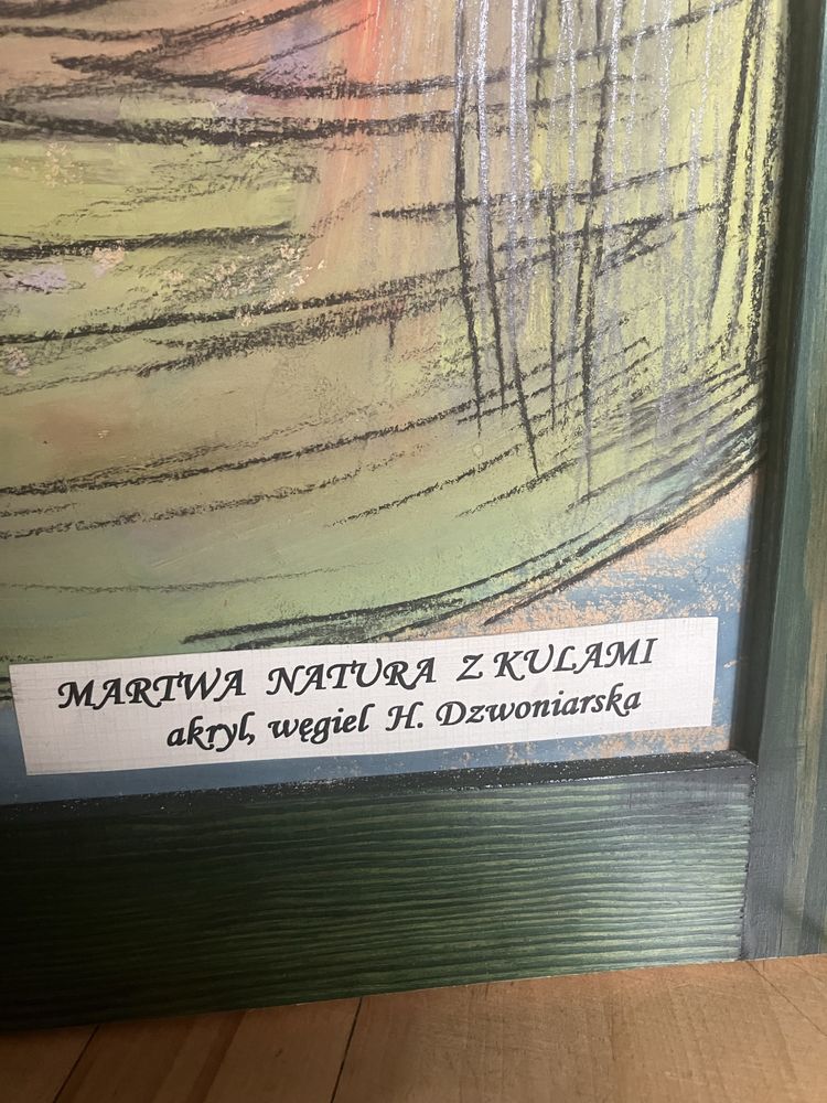 Obraz martwa natura akryl węgiel