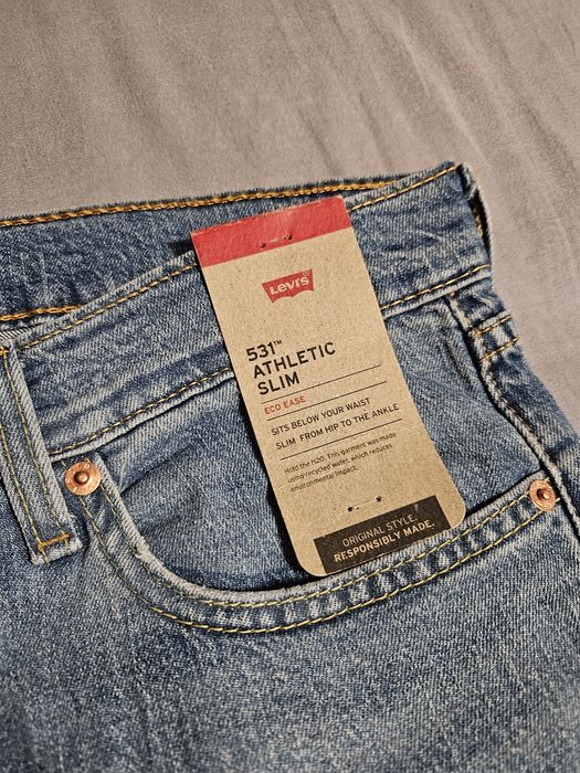 Spodnie jeansowe męskie Levi's 531 Athletic Slim W31L32