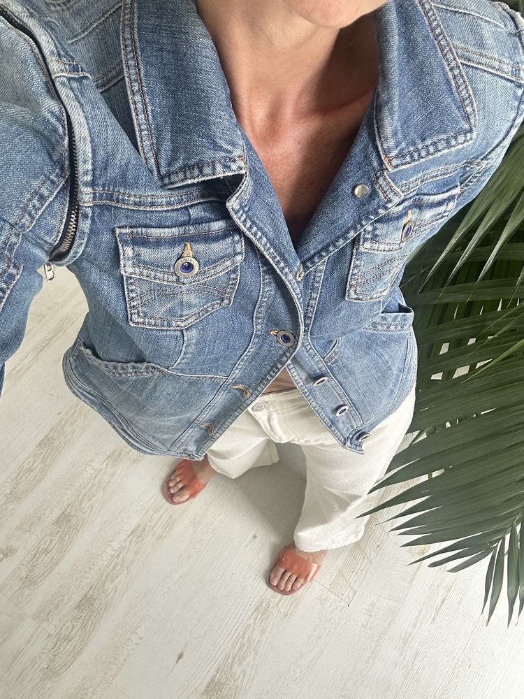 Modne jeansy Monki r 36 S rozmiar 27 cudo nogawki modne