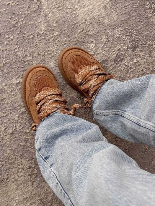 Женские ботинки UGG Lowmel Sneaker Chestnut 36-41 Натур Замша! Купить!