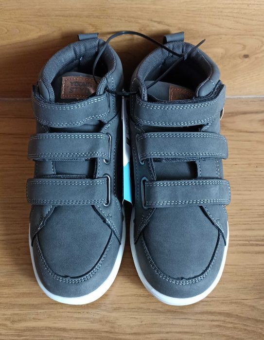 Buty na rzepy chłopięce, trzewiki, półbuty 34 - NOWE