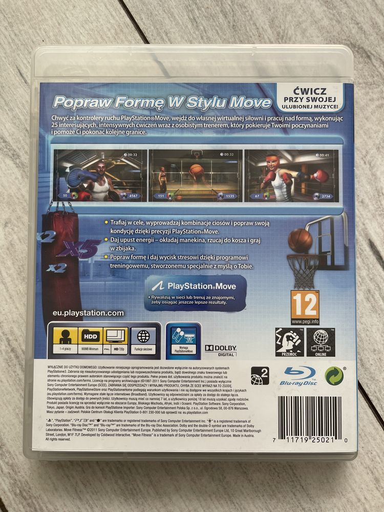 PS3 Playstation3 Gra Move Fitness