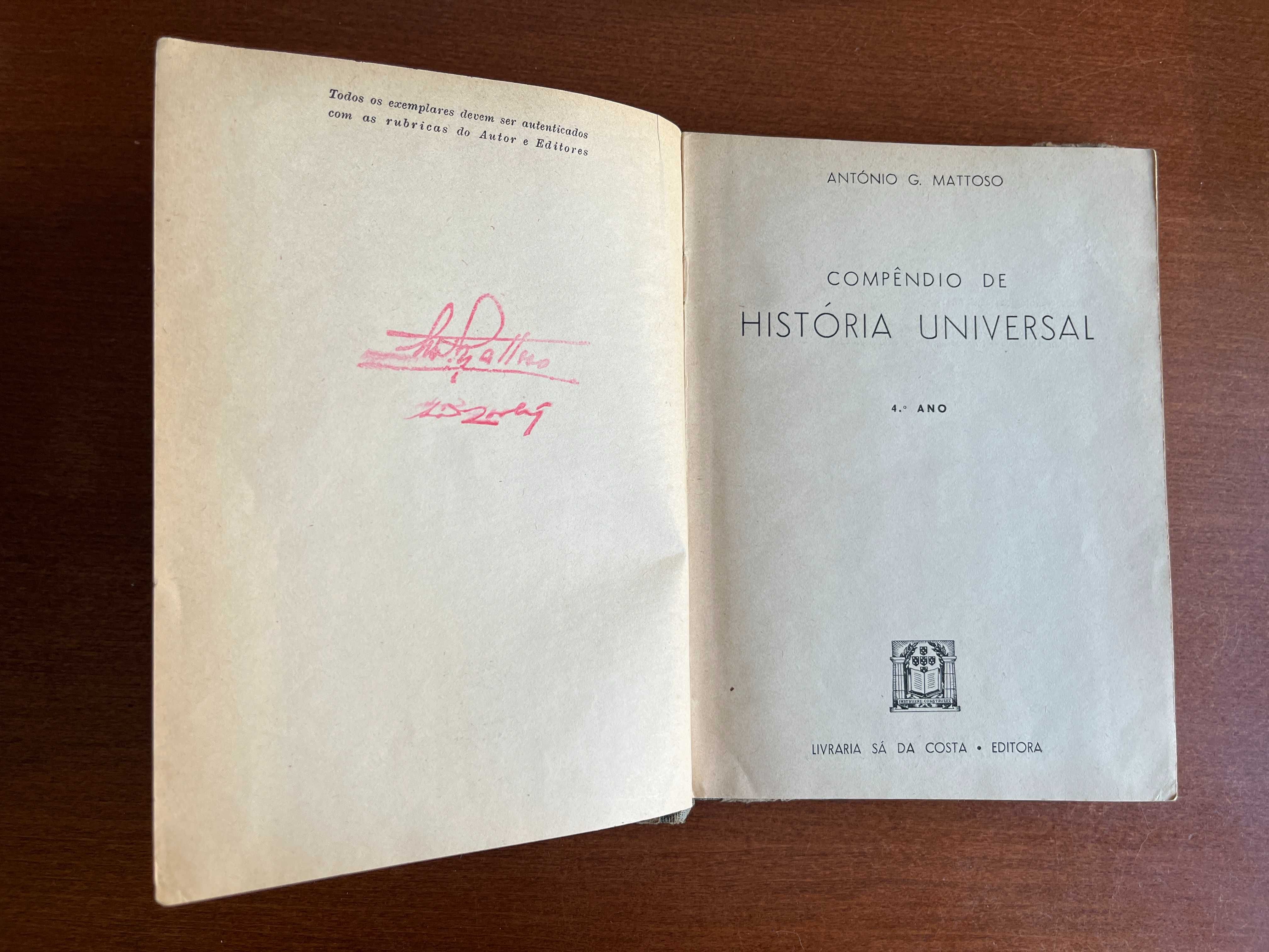 Compêndio de História Universal - António G. Matoso