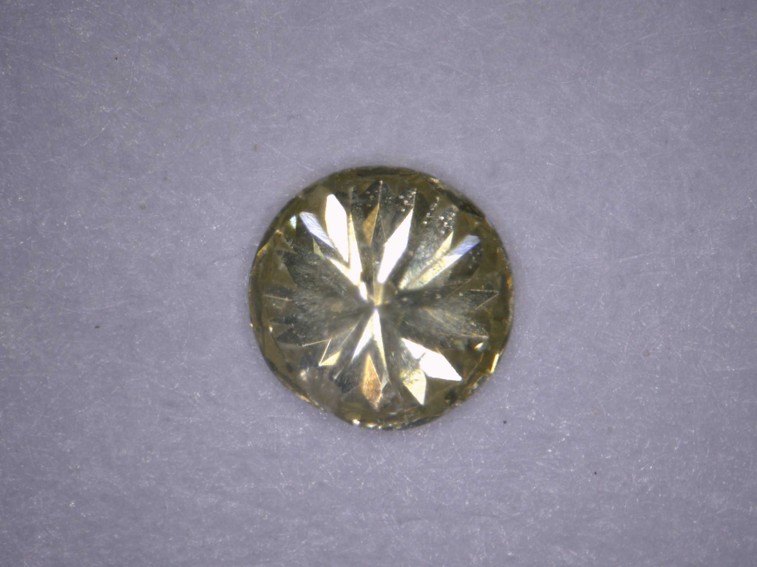 Naturalny Diament 0.07ct Żółty Brylant I1