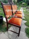 stare, dębowe krzesła