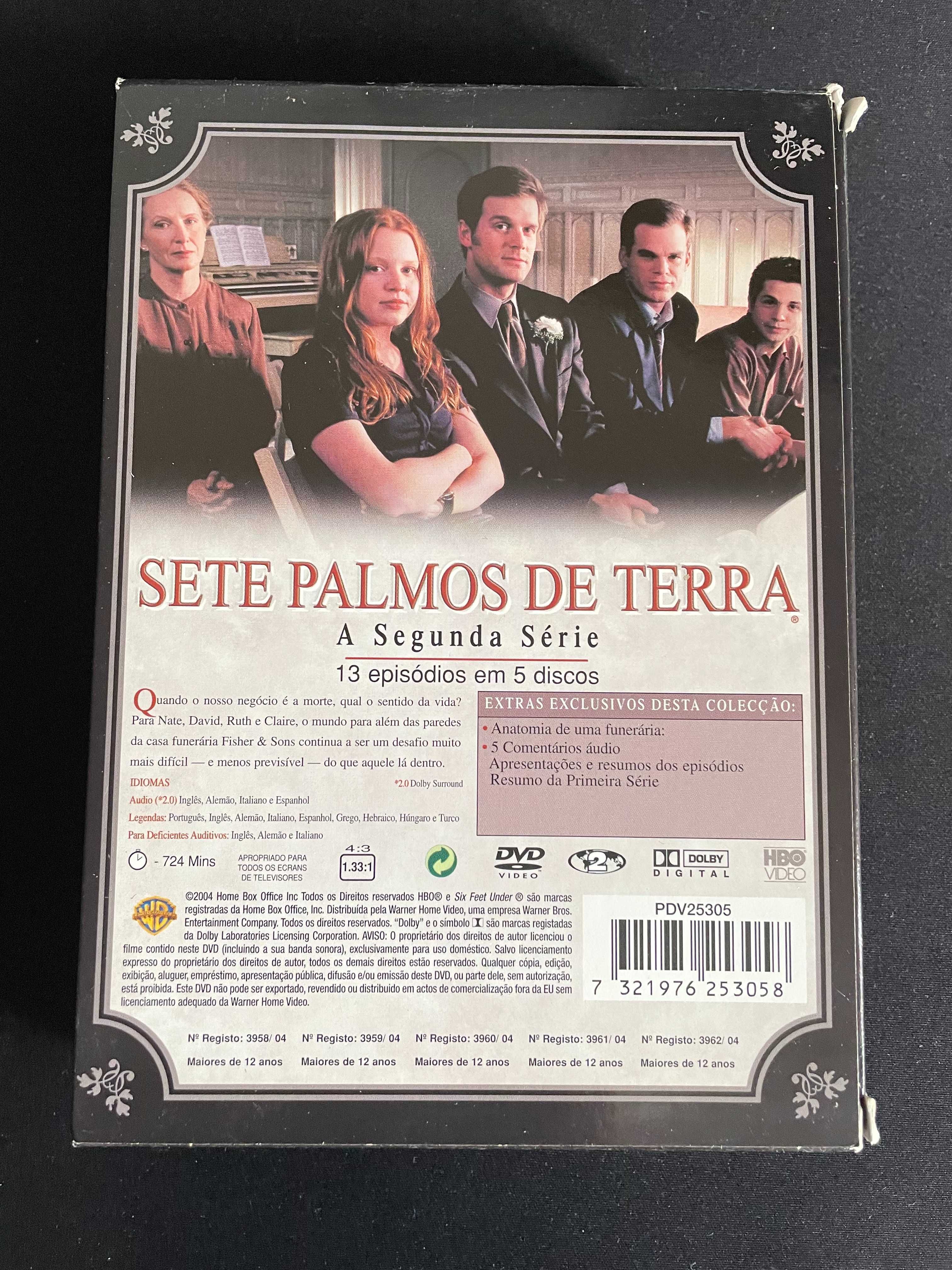 Conjunto 5 DVDs - Sete Palmos de Terra - 2ª temporada