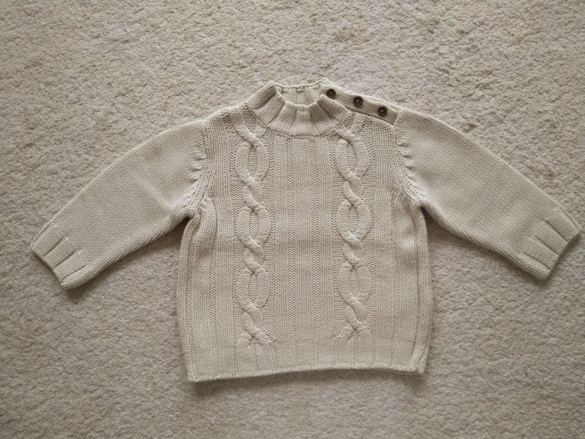 Sweter + spodnie sztruksy Mothercare r 92