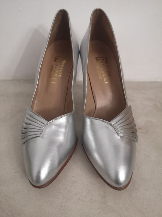 Sapatos senhora prateados 36