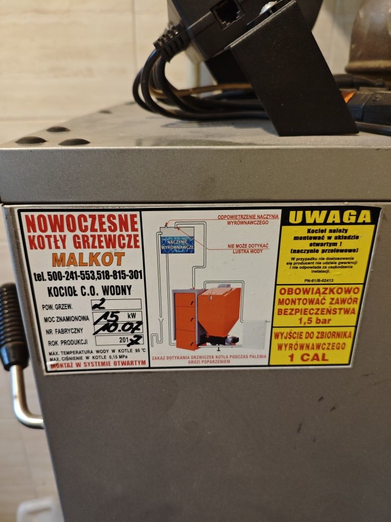 Kocioł piec MALKOT moc 15kw