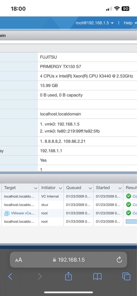 Сервер esxi