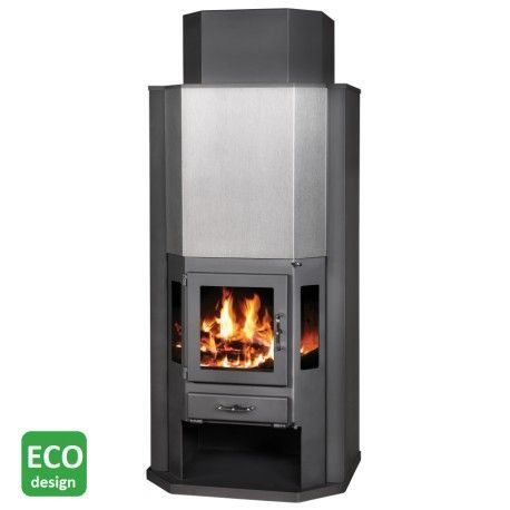 Piec piecyk kominek na drewno wolnostojący - Diplomat 14kW Raty 0%