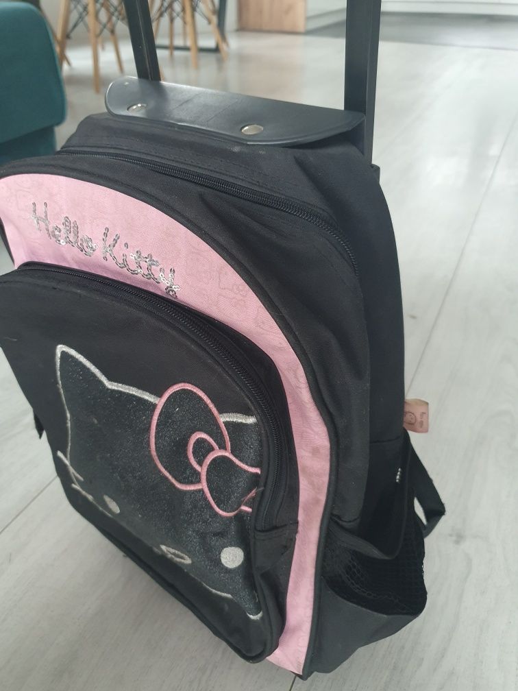 Plecak tornister na kółkach Hello Kitty