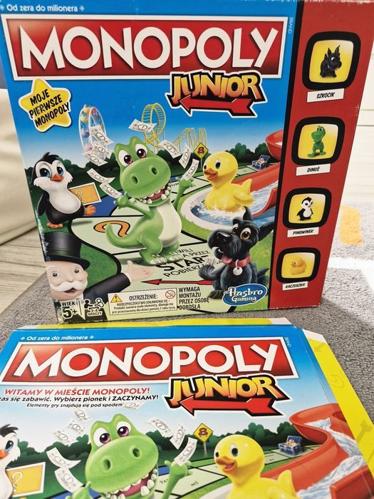 Monopol Junior Hasbro wiek 5+
