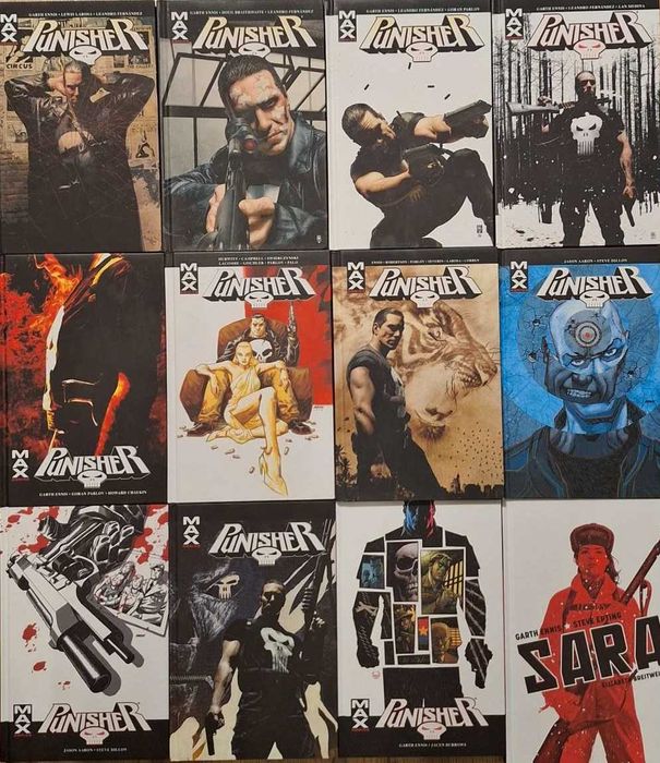 Punisher Max - komplet, tomy 1-11 + Sara