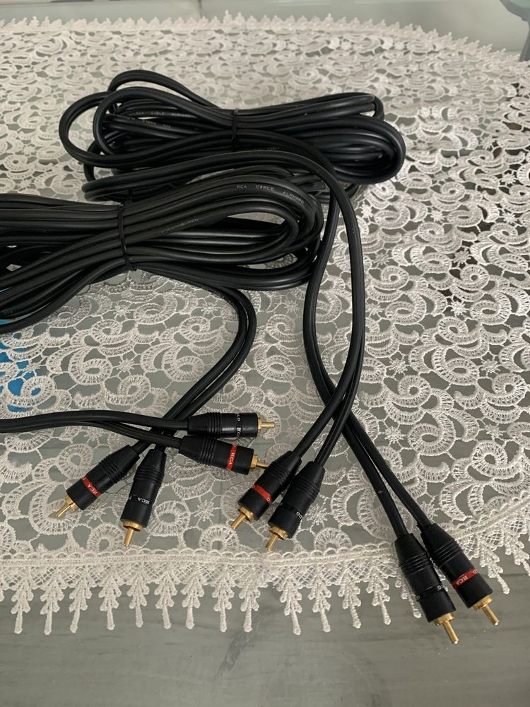 Dwa kable 2xRCA Gold po 5 m