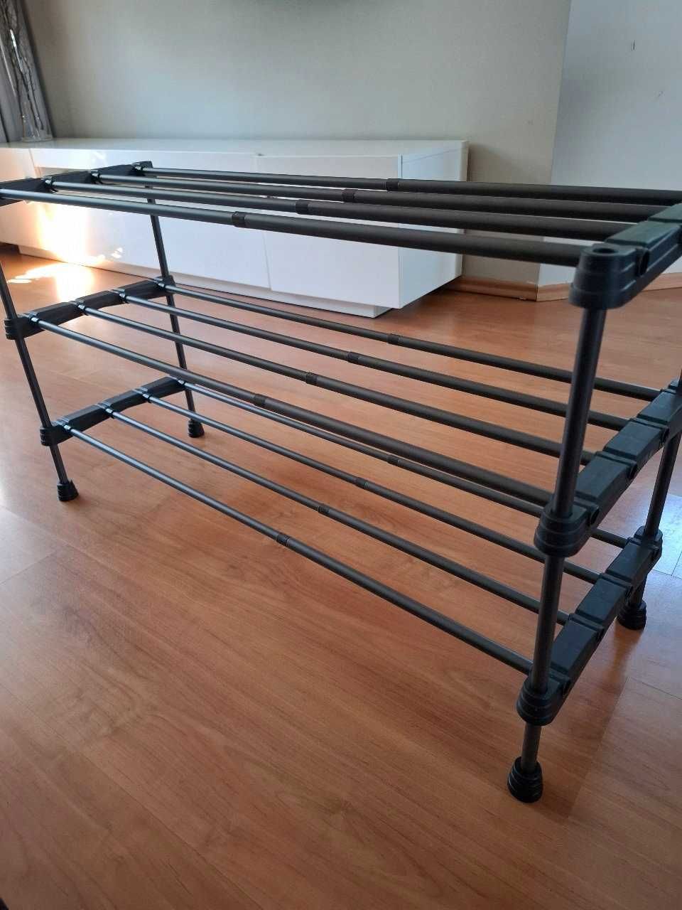 NOWY Regał Na Buty Rozsuwany Organizer Półki Regulowana Szerokość