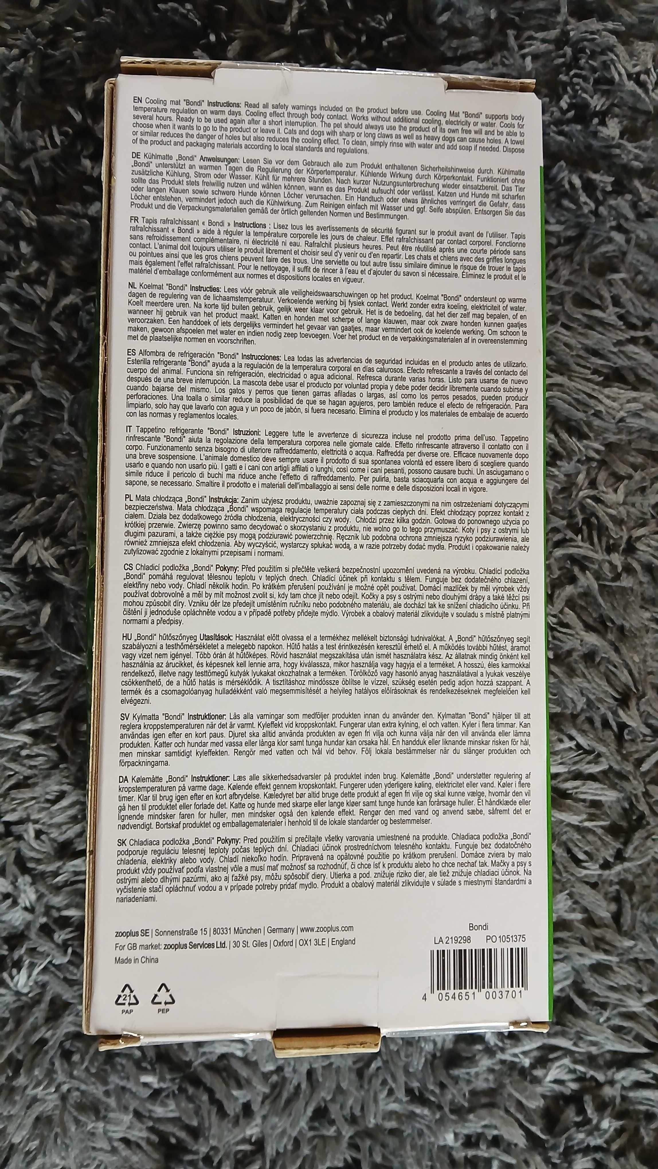 Mata chłodząca dla zwierzaka 40x50
