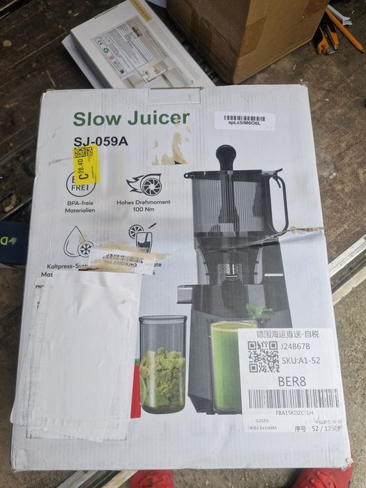 Nowa Wyciskarka wolnoobrotowa do soków SJ-01