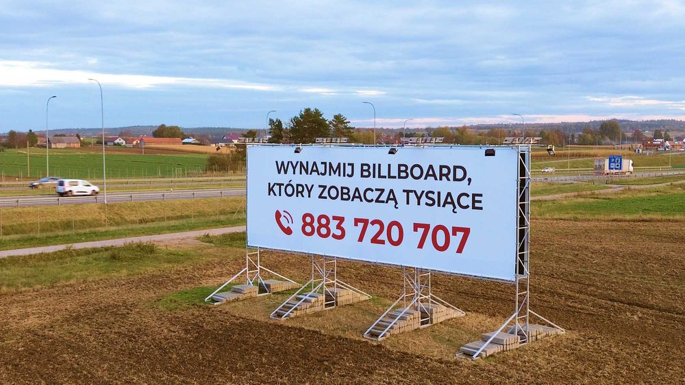 Wynajmę baner reklamowy przy trasie S7 Kraków - Warszawa.