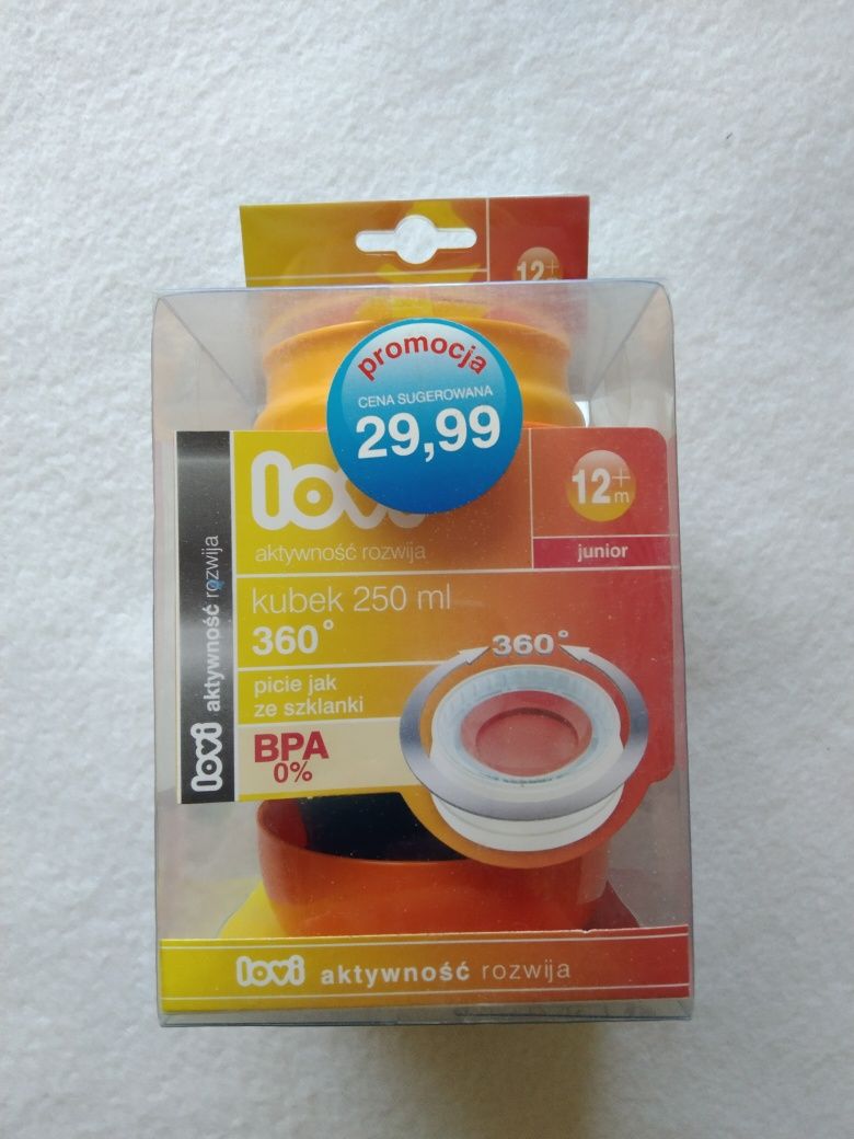 Lovi kubek do picia z uszami 250 ml butelka smoczek pojemnik