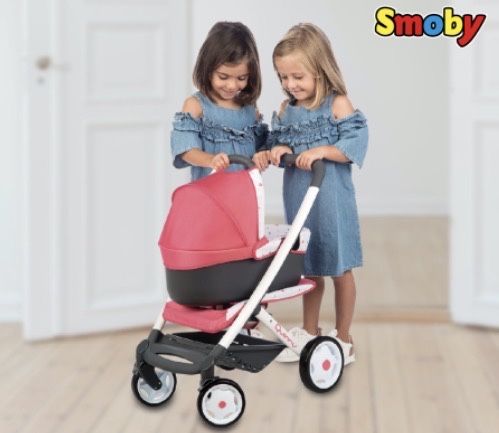 Коляска для ляльки - Smoby Quinny 3 в 1. Візок, колиска, прогулянка