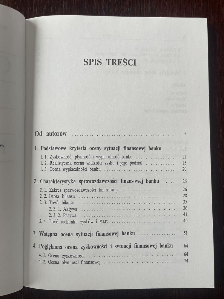 Ocena sytuacji finansowej banku komercyjnego, Witold Bień, Hanna Sokół