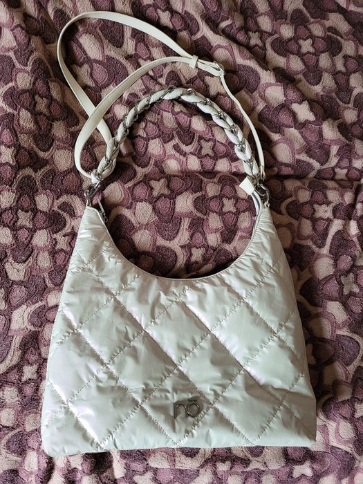 Torebka Nobo biała pikowana