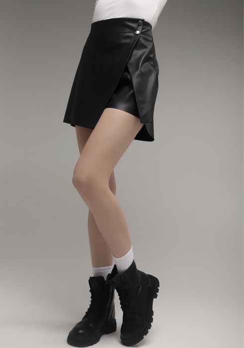 Спідниця-шорти з еко-шкіри. Юбка-шорты с эко-кожи