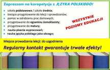 Język polski - korepetycje