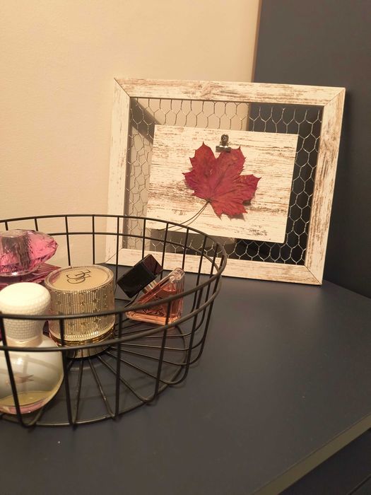 Oryginalna ramka na zdjęcie, boho, rustykalna z klipsem